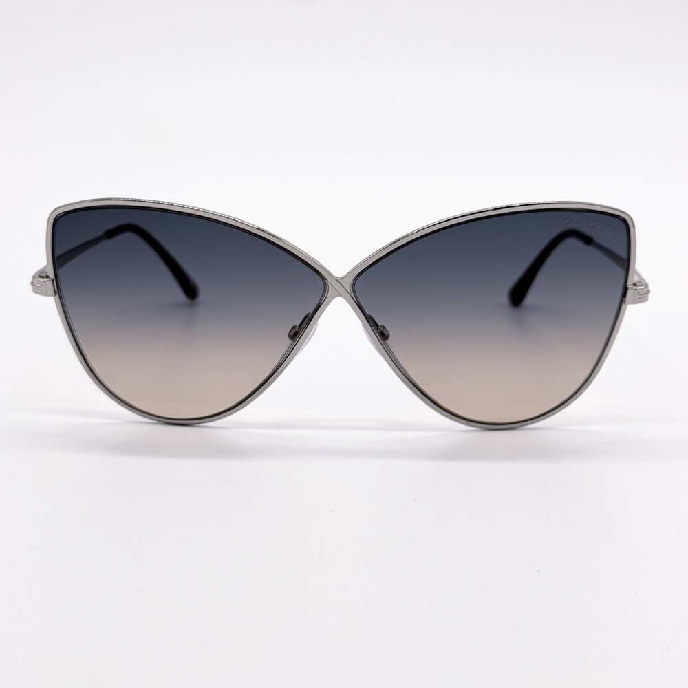NEW TOM FORD TF569 16B SILVER WOMEN SUNGLASSES ELISE-02 FT0569/S 16B EYEWEAR - Picture 4 of 11